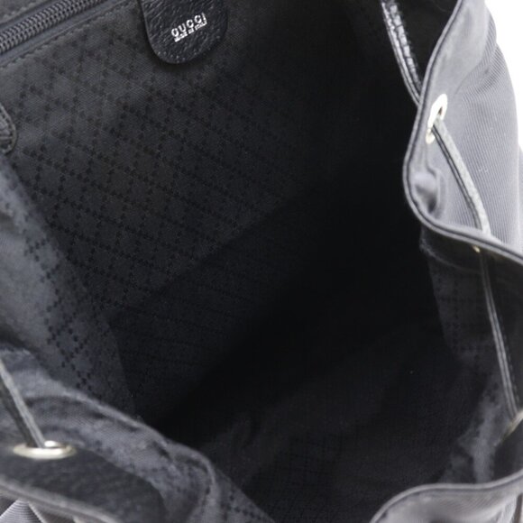 GUCCI Black Leather Backpack main image 5